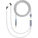 Dekoni Audio Ensemble Silver-Plated Copper Twist Jacket 3.5mm to Dual MMCX IEM Connector Modular Cable System (52")