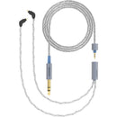 Dekoni Audio Ensemble Silver-Plated Copper Twist Jacket 1/4" to Dual 2-Pin IEM Connector Modular Cable System (52")