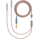 Dekoni Audio Ensemble PCUHD Copper Twist Jacket Unbalanced 1/4" to Dual 2-Pin LEMO Connector Modular Cable System (52")