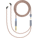 Dekoni Audio Ensemble PCUHD Copper Twist Jacket Unbalanced 1/4" to Dual MMCX IEM Connector Modular Cable System (52")