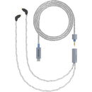 Dekoni Audio Ensemble Silver-Plated Copper Twist Jacket USB-C Male to Dual 2-Pin IEM Connector Modular Cable System (52")