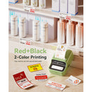 NIIMBOT Thermal Gap Paper Roll for B21 Pro (230, Red and Black, 2 x 1.2" Labels)
