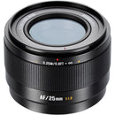 7Artisans Lite Series 25mm f/1.8 AF Lens (Sony E, Black)