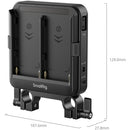 SmallRig L-Series/NP-F Type Dual-Battery Adapter Plate with 15mm LWS Rod Clamp (Supports UPS)