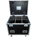 ProX TruckPaX Heavy-Duty Truck Pack Utility Flight Case with Divider & Tray (Black, 4-Pack)