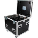 ProX TruckPaX Heavy-Duty Truck Pack Utility Flight Case with Divider & Tray (Black, 4-Pack)