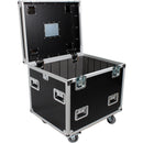 ProX TruckPaX Heavy-Duty Truck Pack Utility Flight Case with Divider & Tray (Black, 4-Pack)