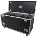 ProX TruckPaX Heavy-Duty Truck Pack Utility Flight Case with Divider & Tray (Black, 2-Pack)
