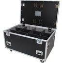 ProX TruckPaX Heavy-Duty Truck Pack Utility Flight Case with Divider & Tray (Black, 4-Pack)