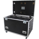 ProX TruckPaX Heavy-Duty Truck Pack Utility Flight Case with Divider & Tray (Black, 2-Pack)
