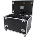 ProX TruckPaX Heavy-Duty Truck Pack Utility Flight Case with Divider & Tray (Black, 2-Pack)