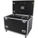 ProX TruckPaX Heavy-Duty Truck Pack Utility Flight Case with Divider & Tray (Black, 4-Pack)