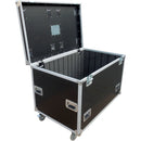 ProX TruckPaX Heavy-Duty Truck Pack Utility Flight Case with Divider & Tray (Black, 4-Pack)