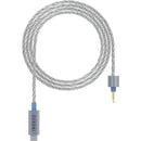 Dekoni Audio Ensemble Pre-Split Silver-Plated Copper Twist Jacket USB-C DAC/AMP Cable with Cirrus Logic CS43131 Chipset (52")