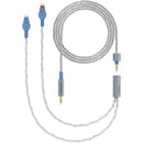 Dekoni Audio Ensemble Braided Cable Jacket 1/8" to Dual HD600 Connector Modular Cable System (52")
