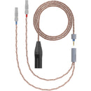 Dekoni Audio Ensemble PCUHD Copper Twist Jacket 4-Pin XLR to Dual 2-Pin LEMO Connector Modular Cable System (52")