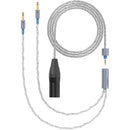 Dekoni Audio Ensemble Silver-Plated Copper Twist Jacket 3-Pin XLR Female to Dual 3.5mm Connector Modular Cable System (64")