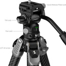 SmallRig AP225Pro Portable Carbon Fiber Video Tripod with Fluid Head