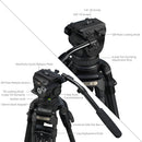 SmallRig FreeSpeed FSD18 Heavy-Duty Carbon Fiber Tripod with Fluid Head