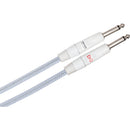 Hosa Technology Braided Guitar Cable Pack (White, 10 and 15')