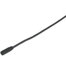 Voice Technologies VT406WA Omnidirectional Lavalier Condenser Microphone (Black, Mic Only, Unterminated 2-Wire Pigtail)