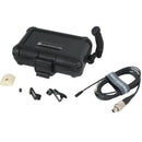 Voice Technologies VT406WA Omnidirectional Lavalier Condenser Microphone (Black, Mic Only, Unterminated 2-Wire Pigtail)