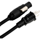 Hosa Technology REAN 14 AWG Power X to NEMA 5-15P Lockable Power Cord (25')