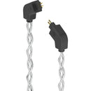 Dekoni Audio Ensemble Silver-Plated Copper Twist Jacket 4.4mm to Dual 2-Pin IEM Connector Modular Cable System (52")
