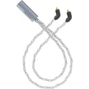 Dekoni Audio Ensemble Silver-Plated Copper Twist Jacket 4.4mm to Dual MMCX IEM Connector Modular Cable System (52")