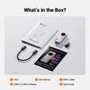 Fosi Audio DS3 Portable USB DAC and Headphone Amplifier (Silver)