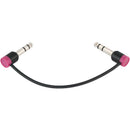 Cable Techniques Slim Low-Profile 1/4" TRS Patch Cable (Purple Caps, 18")