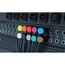 Cable Techniques Slim Low-Profile 1/4" TRS Patch Cable (Yellow Caps, 12")
