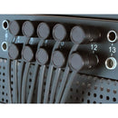 Cable Techniques Slim Low-Profile 1/4" TRS Patch Cable (Black Caps, 3")