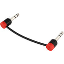 Cable Techniques CT-LPPB-14 Slim Low-Profile 1/4" TRS Patch Cable (Red Cap, 12")