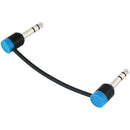 Cable Techniques CT-LPPB-14 Slim Low-Profile 1/4" TRS Patch Cable (Blue Cap, 24")