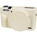 Easy Hood Silicone Protection Case for Canon PowerShot G7X III (Beige)