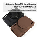 Easy Hood Silicone Protection Case for Canon PowerShot G7X III (Brown)