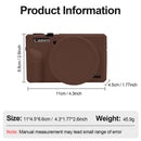 Easy Hood Silicone Protection Case for Canon PowerShot G7X III (Brown)
