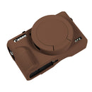 Easy Hood Silicone Protection Case for Canon PowerShot G7X III (Brown)
