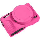 Easy Hood Silicone Protection Case for Canon PowerShot G7X III (Rose)