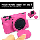 Easy Hood Silicone Protection Case for Canon PowerShot G7X III (Rose)
