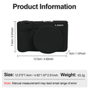 Easy Hood Silicone Protection Case for Canon PowerShot V1 (Black)