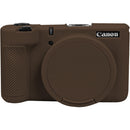 Easy Hood Silicone Protection Case for Canon PowerShot V1 (Brown)