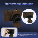 Easy Hood Silicone Protection Case for Canon PowerShot V1 (Brown)