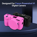 Easy Hood Silicone Protection Case for Canon PowerShot V1 (Rose)