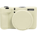 Easy Hood Silicone Protection Case for Canon PowerShot V1 (Beige)