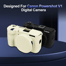 Easy Hood Silicone Protection Case for Canon PowerShot V1 (Beige)