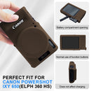 Easy Hood Silicone Protection Case for Canon PowerShot ELPH 360 (Brown)
