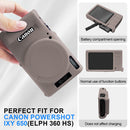 Easy Hood Silicone Protection Case for Canon PowerShot ELPH 360 (Tiffany Pink)