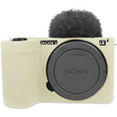 Easy Hood Silicone Protection Case for Sony ZV-E10 II (Beige)